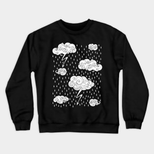 Noncolored Fairytale Weather Forecast Print Crewneck Sweatshirt